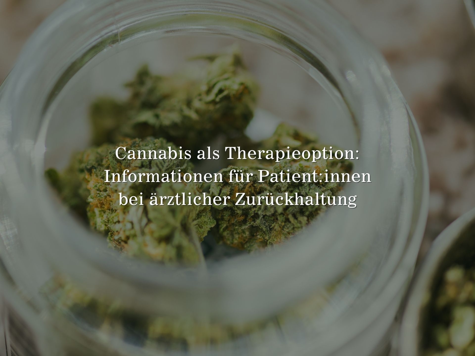 Cannabis als Therapieoption: Informationen für Patient:innen bei ärztlicher Zurückhaltung